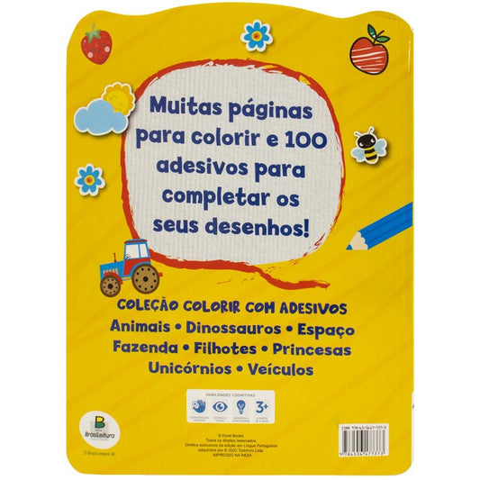 COLORIR COM ADESIVOS: FAZENDA