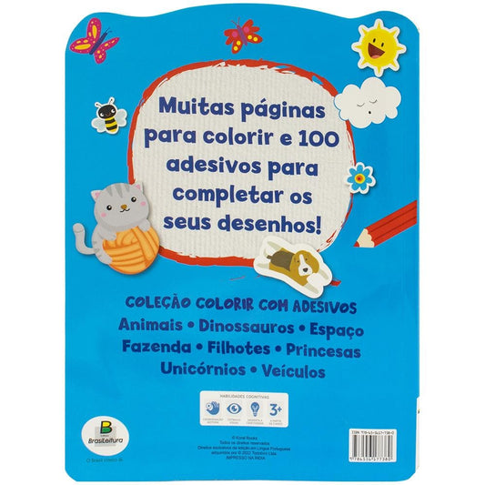 COLORIR COM ADESIVOS: FILHOTES