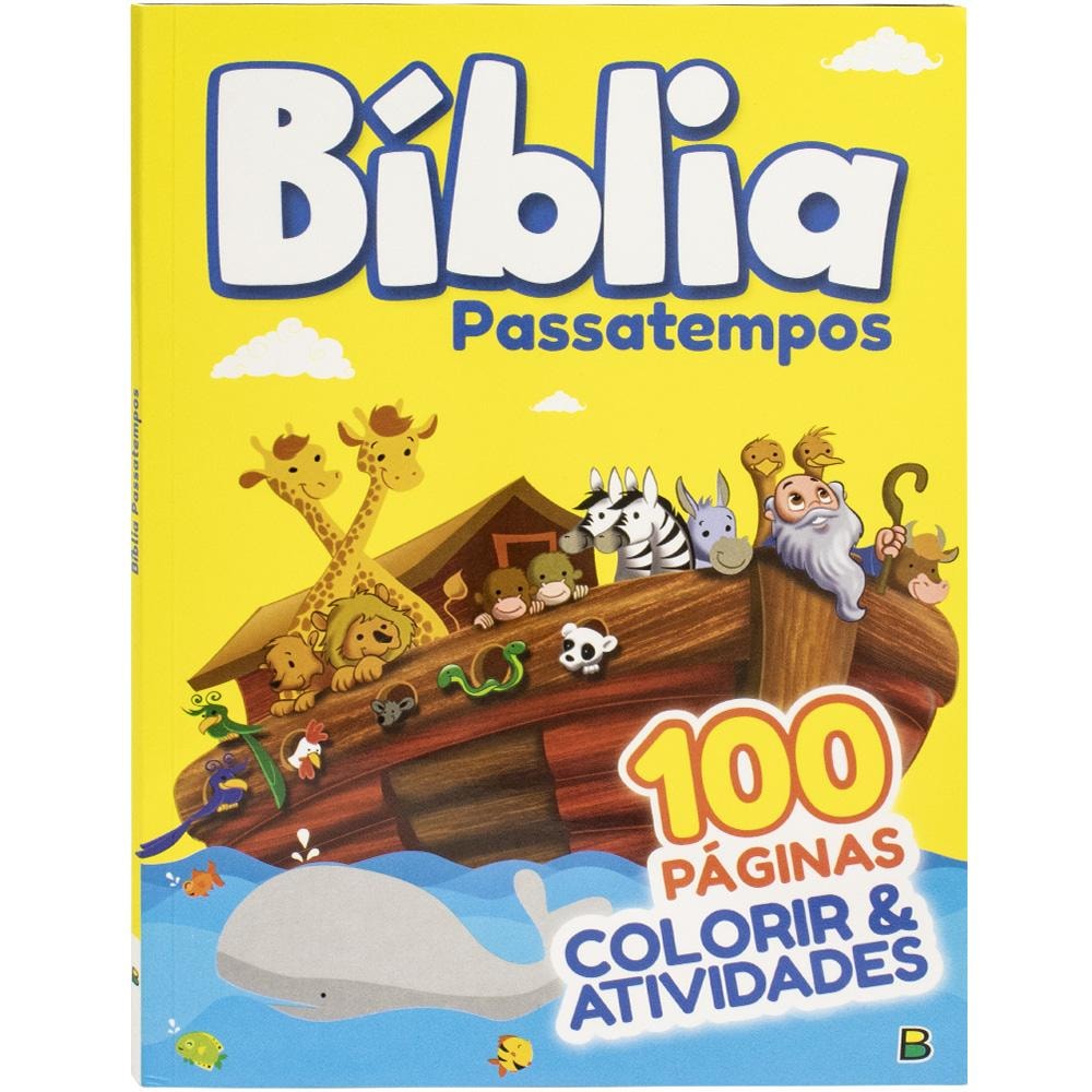 "COLORIR & ATIVIDADES (100 PG): BIBLIA - PASSATEMPOS
"