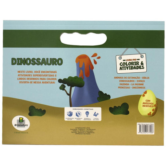 "LIVRO-PAD COLORIR & ATIVIDADES: DINOSSAUROS
"