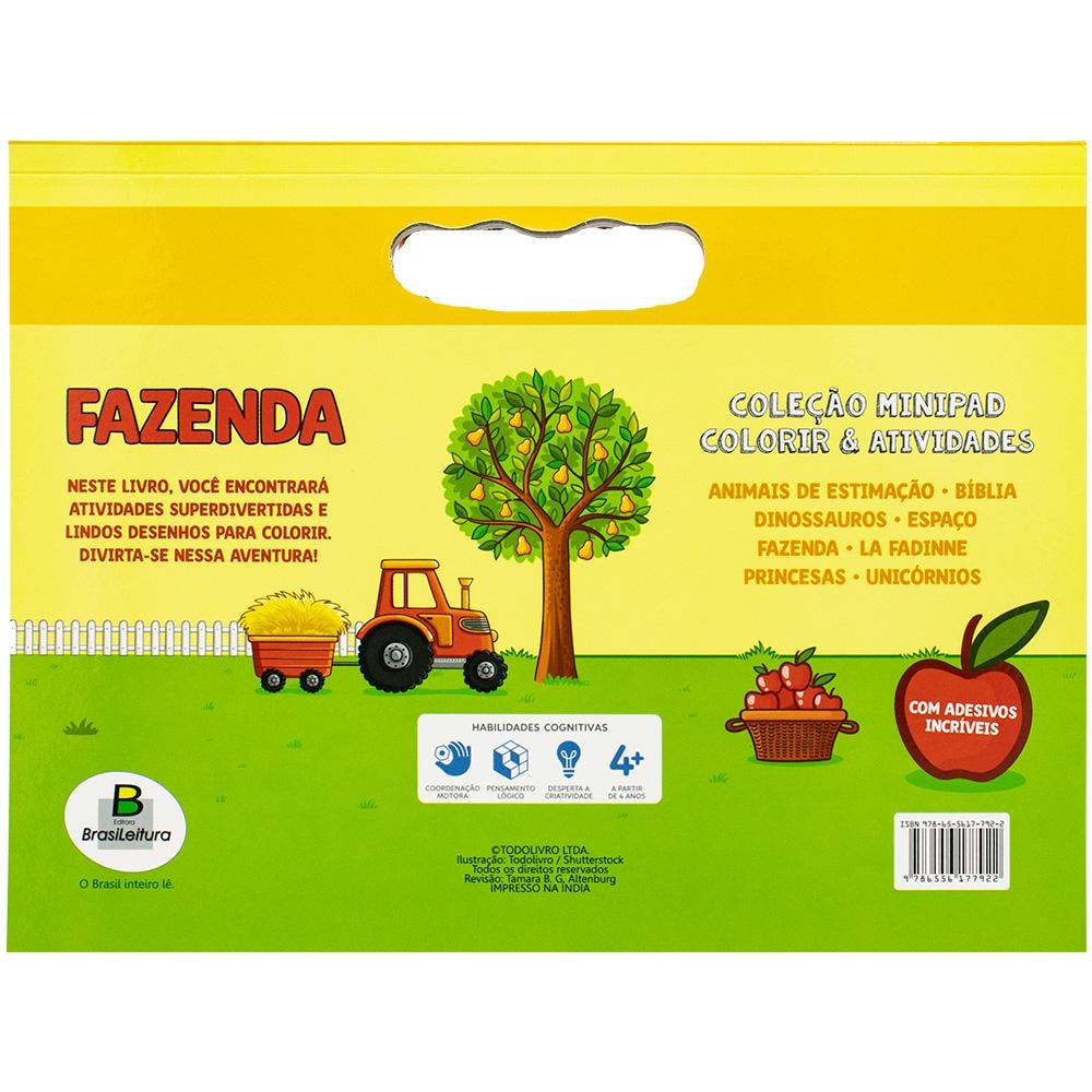 "LIVRO-PAD COLORIR & ATIVIDADES: FAZENDA
"