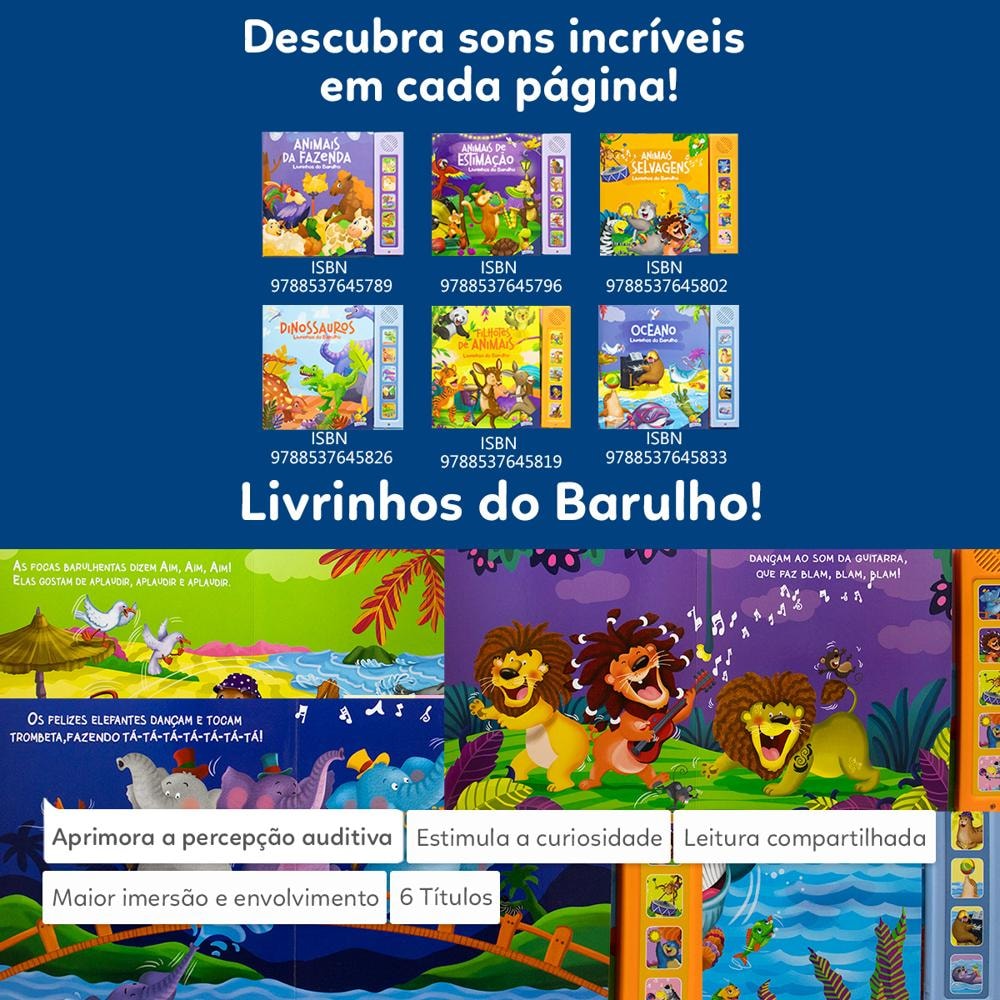 Livrinhos do Barulho! Filhotes de Animais | Little Pearl Books