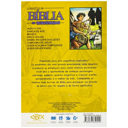"CLASSICOS DA BIBLIA EM QUADRINHOS: DAVI E GOLIAS
EAN "