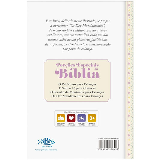 PORCOES ESPECIAIS DA BIBLIA: MANDAMENTOS PARA CRIANCAS, OS