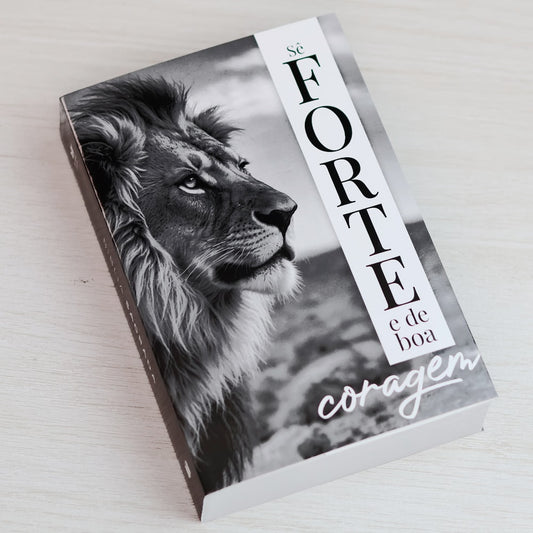 Bíblia Sagrada Se Forte e de Boa Coragem | King James | Letra Normal | Capa Brochura