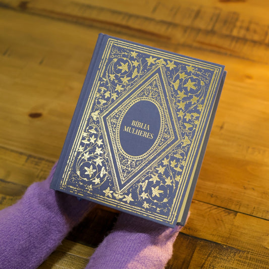 Bíblia Mulheres | Viviane Martinello | NAA | Espaço Para Anotações | Capa Dura Vintage Azul