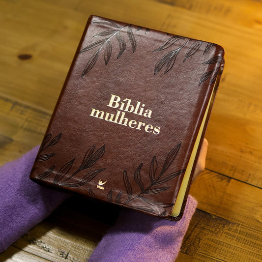 Bíblia Mulheres | Viviane Martinello | NAA | Espaço Para Anotações | Folhas Marrom