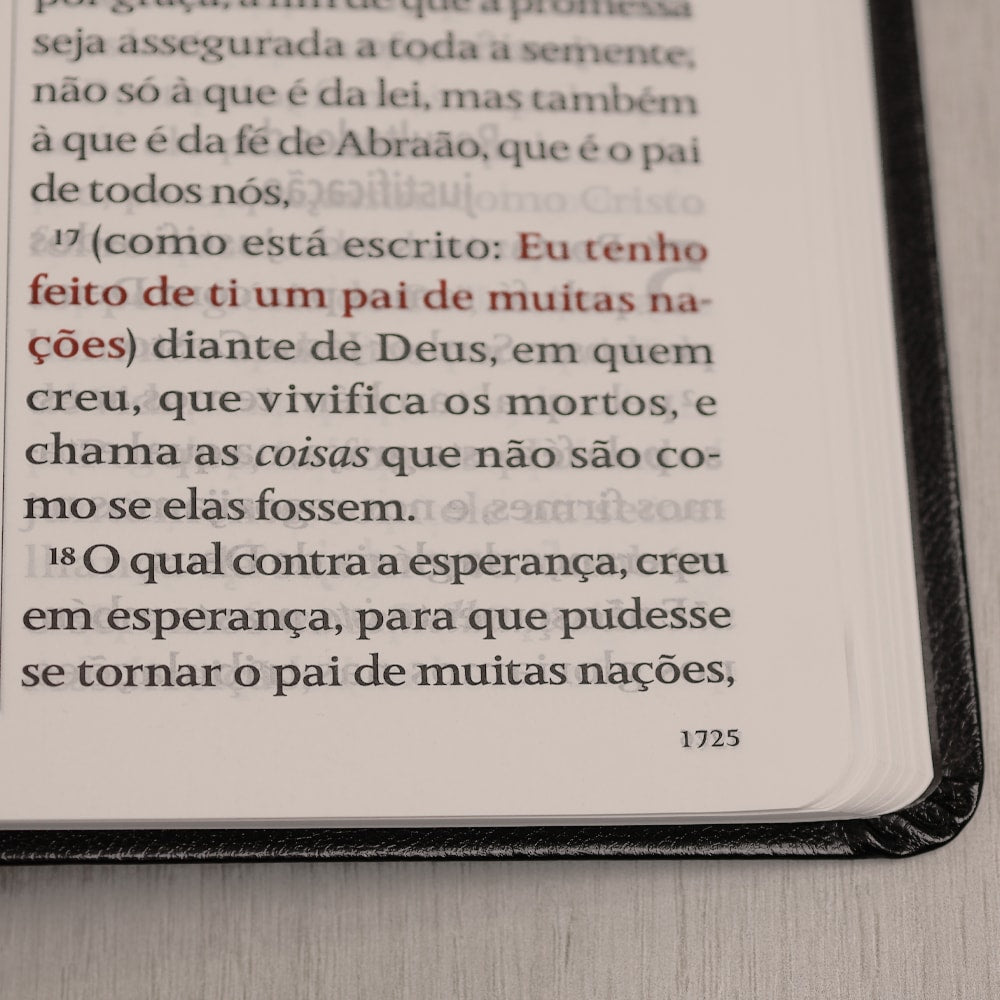 Bíblia King James 1611 | Letra Hipergigante | Capa Luxo Preta