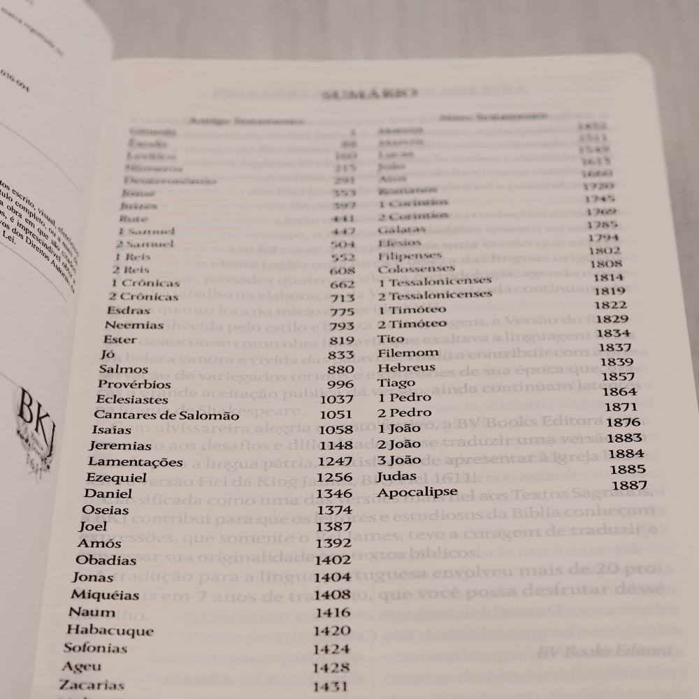 Bíblia King James 1611 | Letra Hipergigante | Capa Luxo Marrom