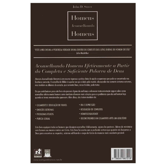 Homens Aconselhando Homens | Dr. John D. Street