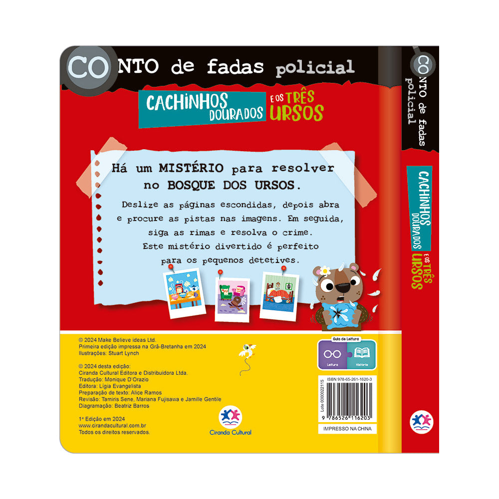 Conto de Fadas Policial: Cachinhos Dourados e os Três Ursos | Ciranda Cultural