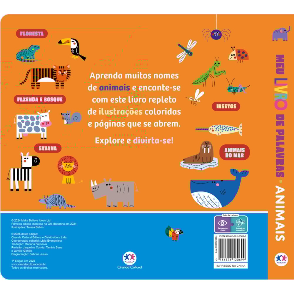 Meu Livro de Palavras - Animais | Ciranda Cultural