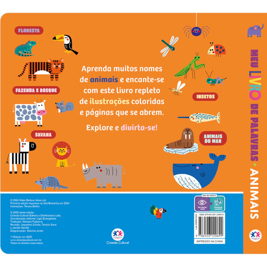 Meu Livro de Palavras - Animais | Ciranda Cultural