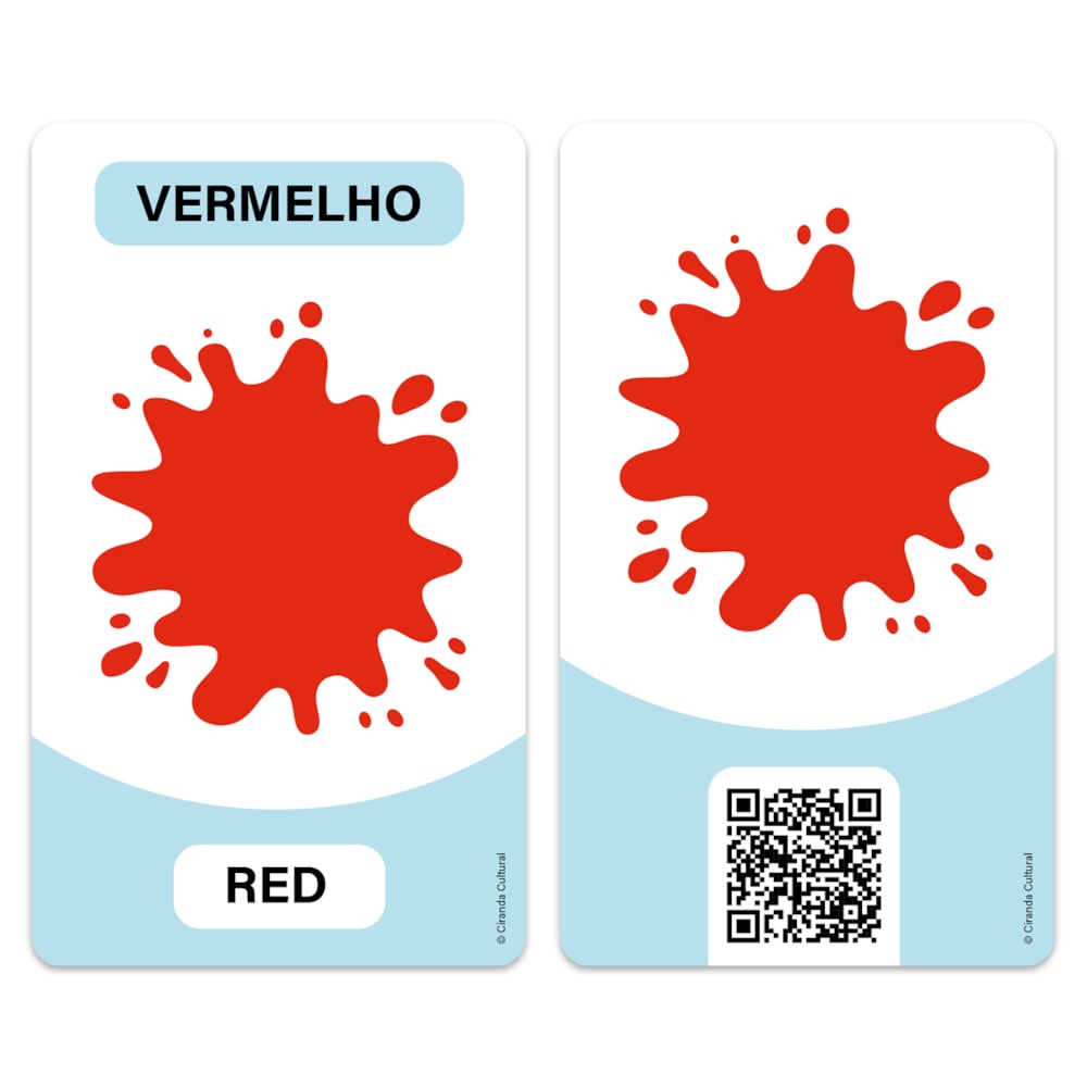 Flash Cards Cartas Bilíngues - Cores e Opostos - Colors And Opposites | Ciranda Cultural