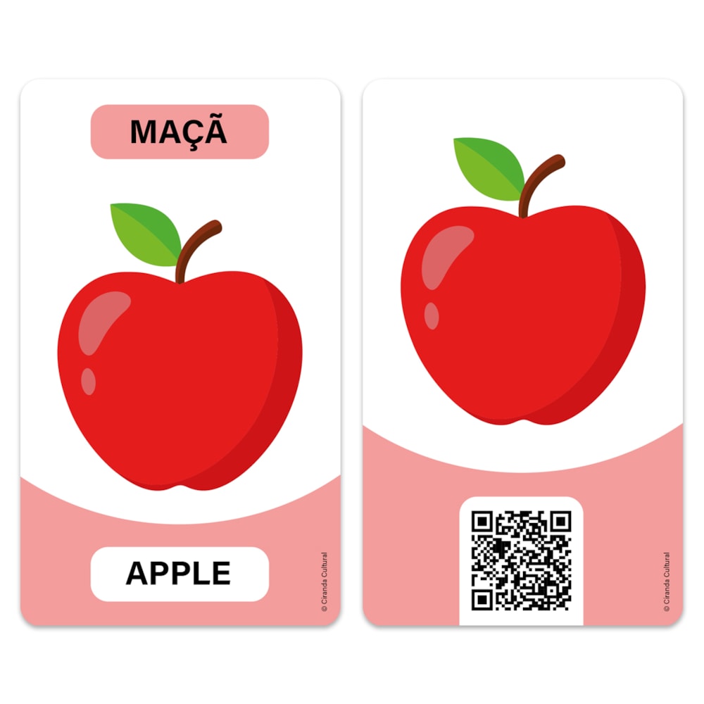 Flash Cards Cartas Bilíngues - Alimentos - Food | Ciranda Cultural