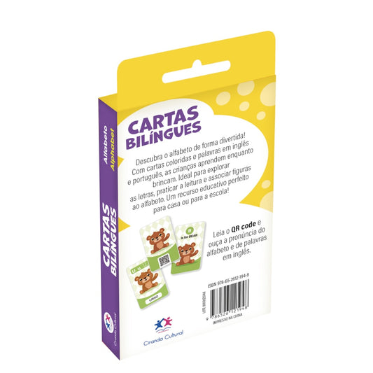 Flash Cards Cartas Bilíngues - Alfabeto - Alphabet | Ciranda Cultural