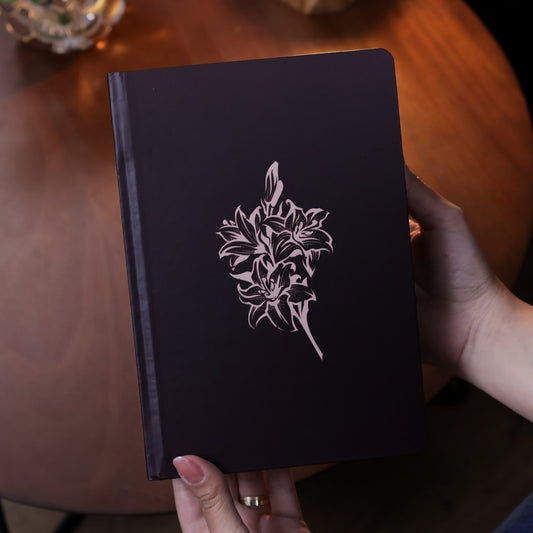 Bíblia Sagrada Flores | KJA | Letra Maior | Capa Dura Vinho