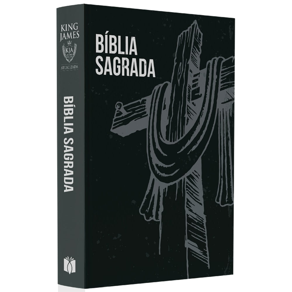 Bíblia Sagrada Cruz e Manto | KJA | Letra Maior | Capa Dura