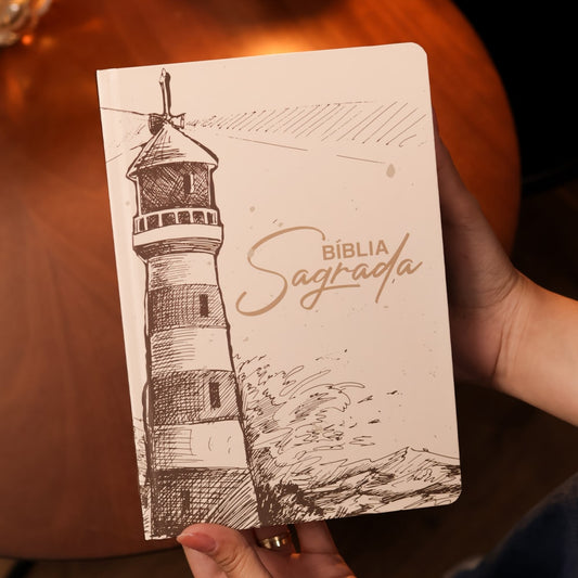 Bíblia Sagrada Farol Ilustrado | KJA | Letra Maior | Capa Dura