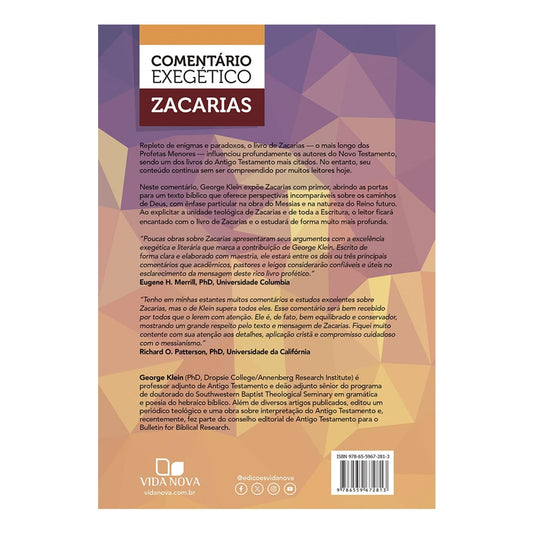 Comentário Exegético Zacarias | George L. Klein