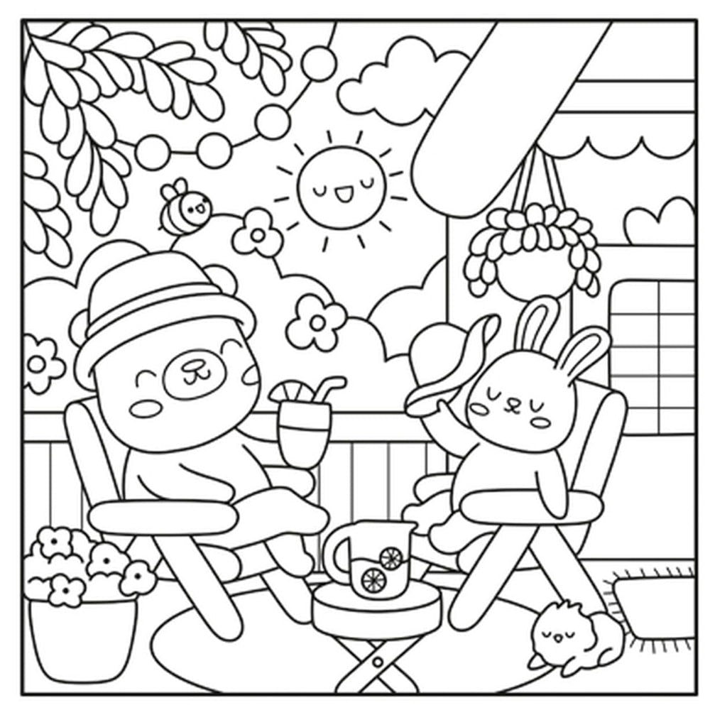 Comfy Goods | Fluffy and Cute | Para Colorir com Canetinhas