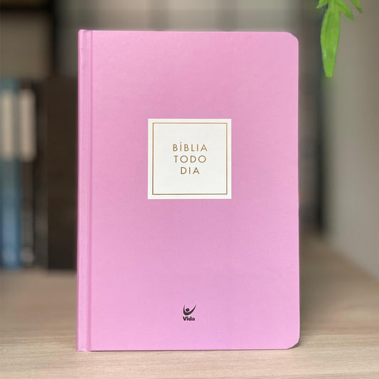 Bíblia Todo Dia | NAA | Espaço Para Anotações | Capa Dura Rosê