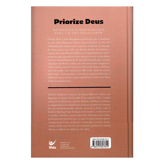 Devocional Priorize Deus 2026 | Mocha | Michel Simplício