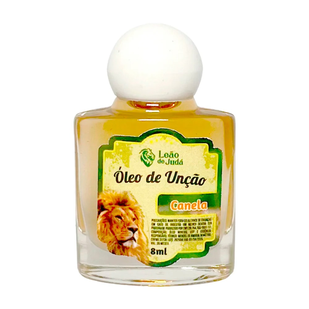 Óleo de Unção 8 ml | Leão de Judá | Canela