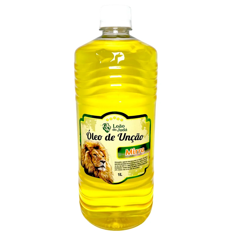 Óleo de Unção 1 Litro | Leão de Judá | Mirra
