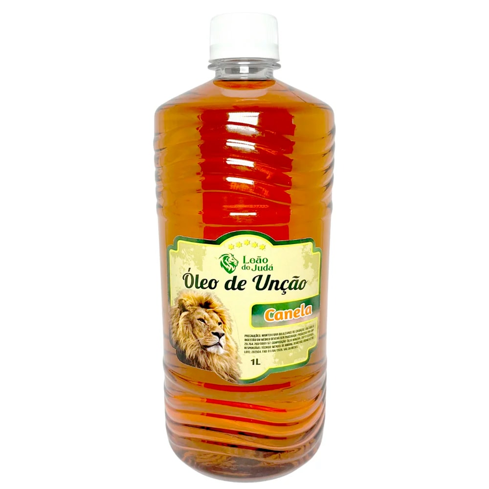 Óleo de Unção 1 Litro | Leão de Judá | Canela