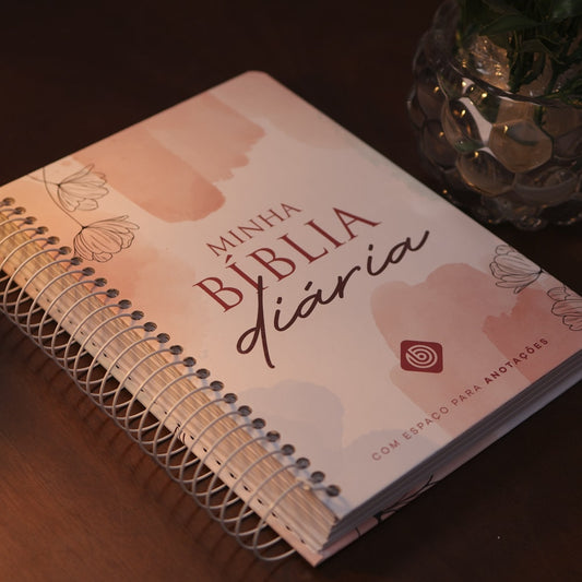 Minha Bíblia Diária Tinta Água | NVI | Com Espaços Para Anotações | Capa Dura