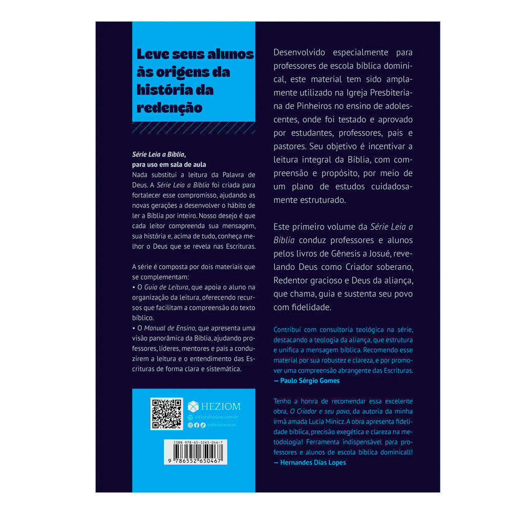 O Criador e Seu Povo | Lucia Leks Minicz | Manual de Ensino 1