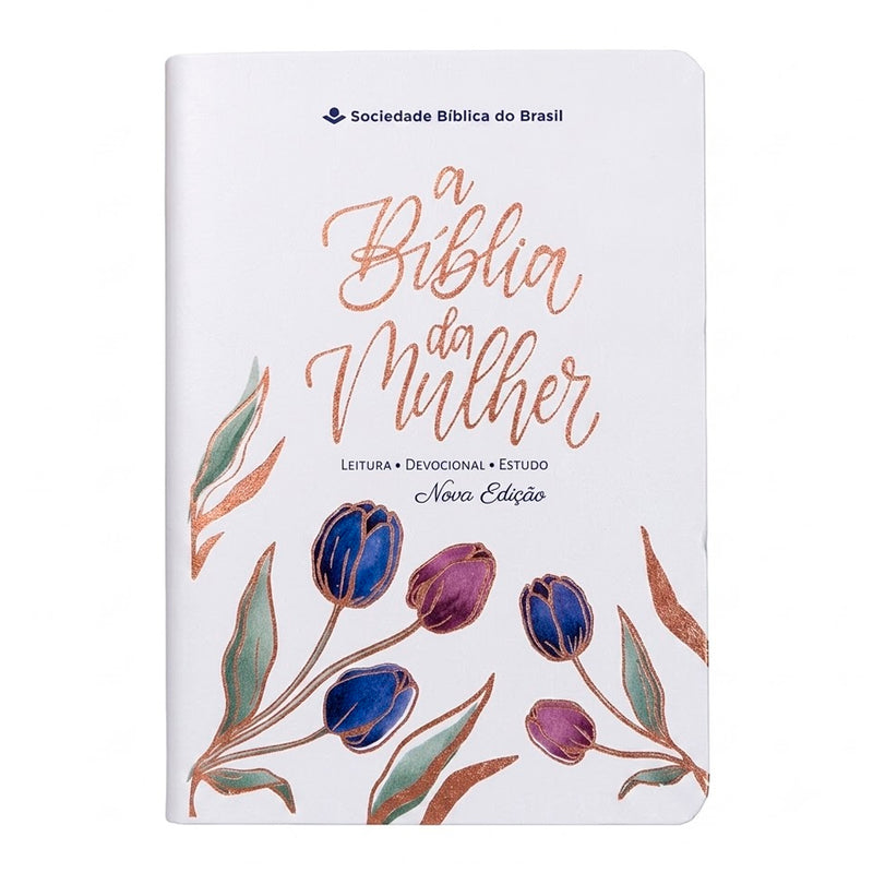A Bíblia da Mulher | Compacta | NAA | Capa Luxo Branca