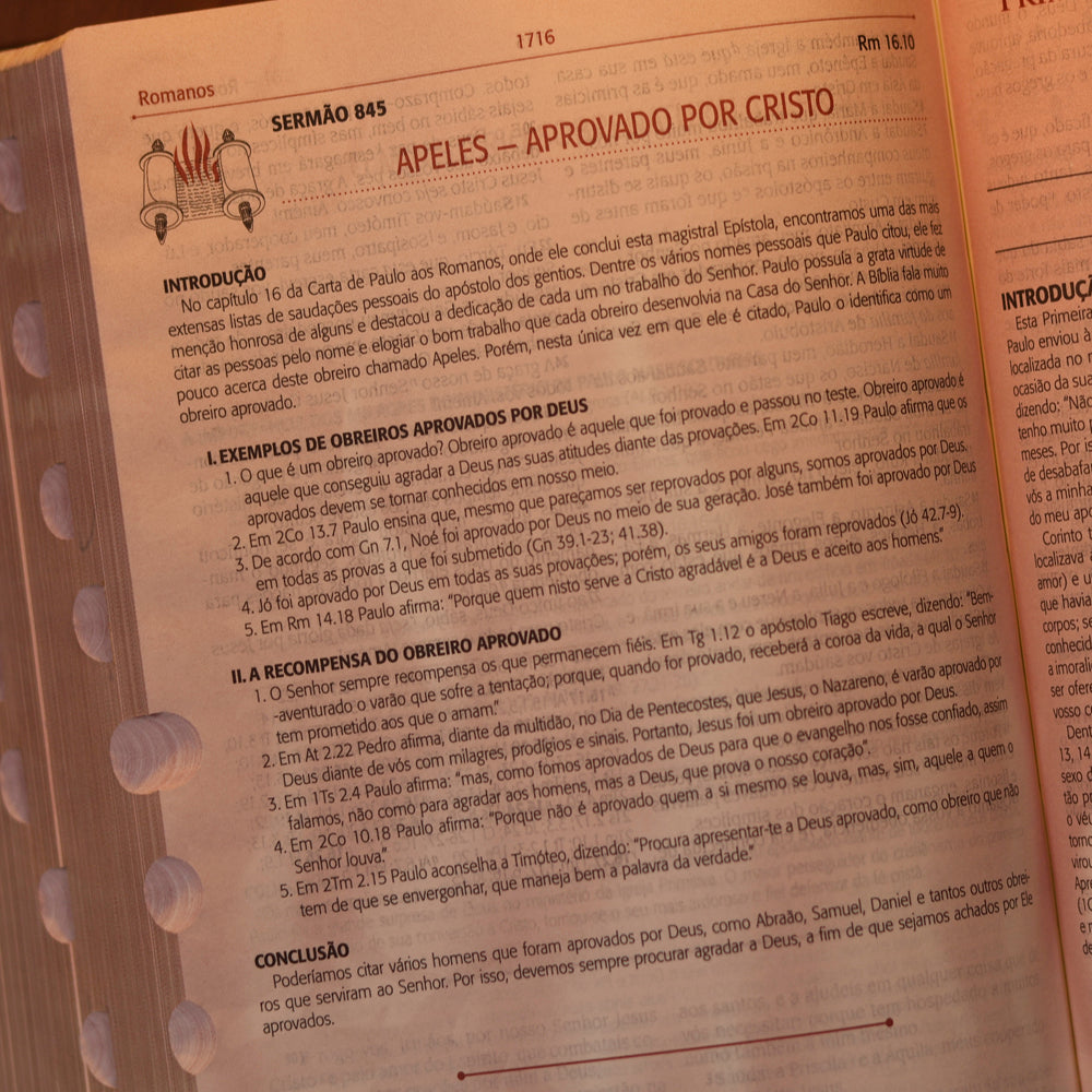 Bíblia do Pregador Pentecostal Média | ARC | Letra Normal | Capa Luxo Marrom