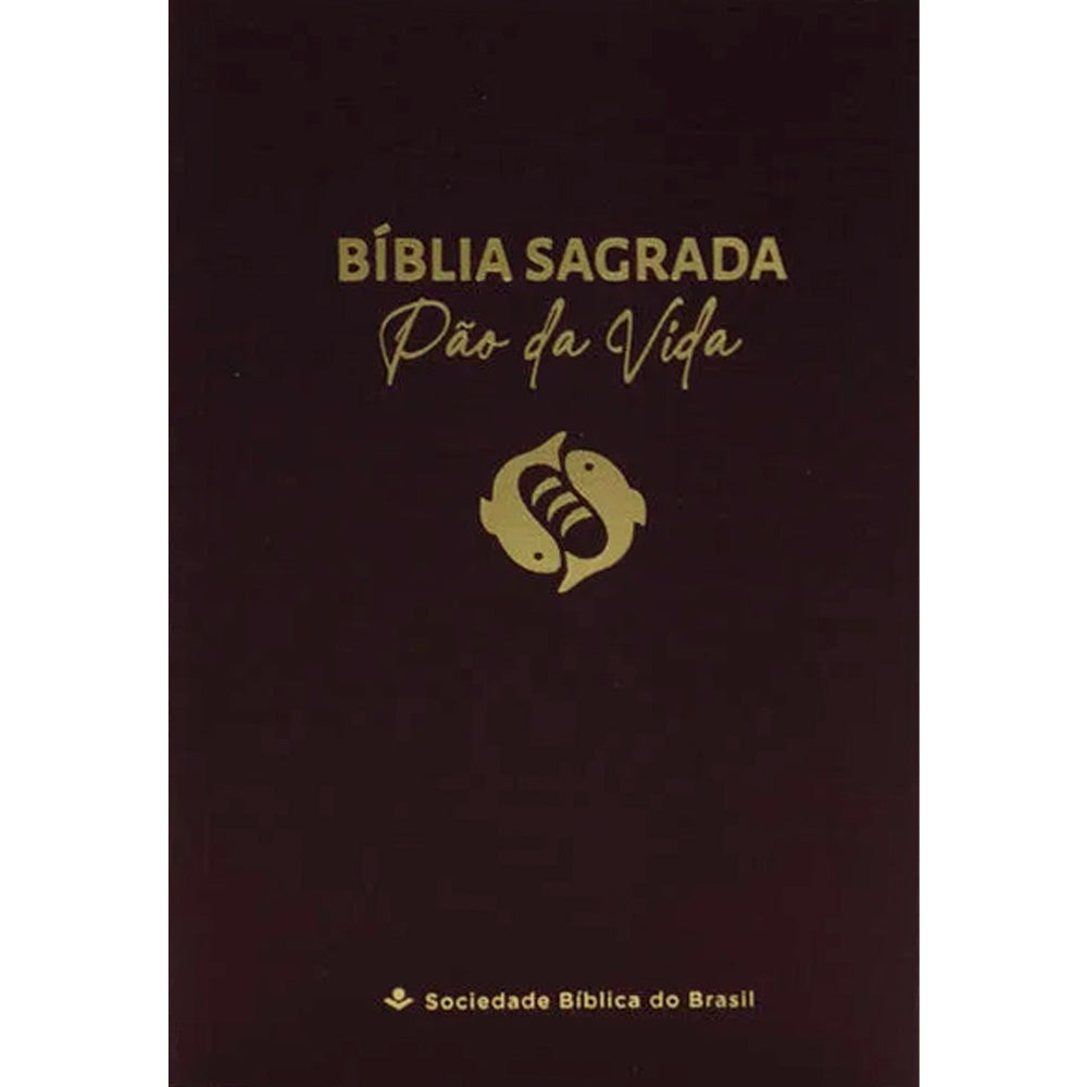 Bíblia Sagrada Pão da Vida | NAA | Capa Brochura Vinho