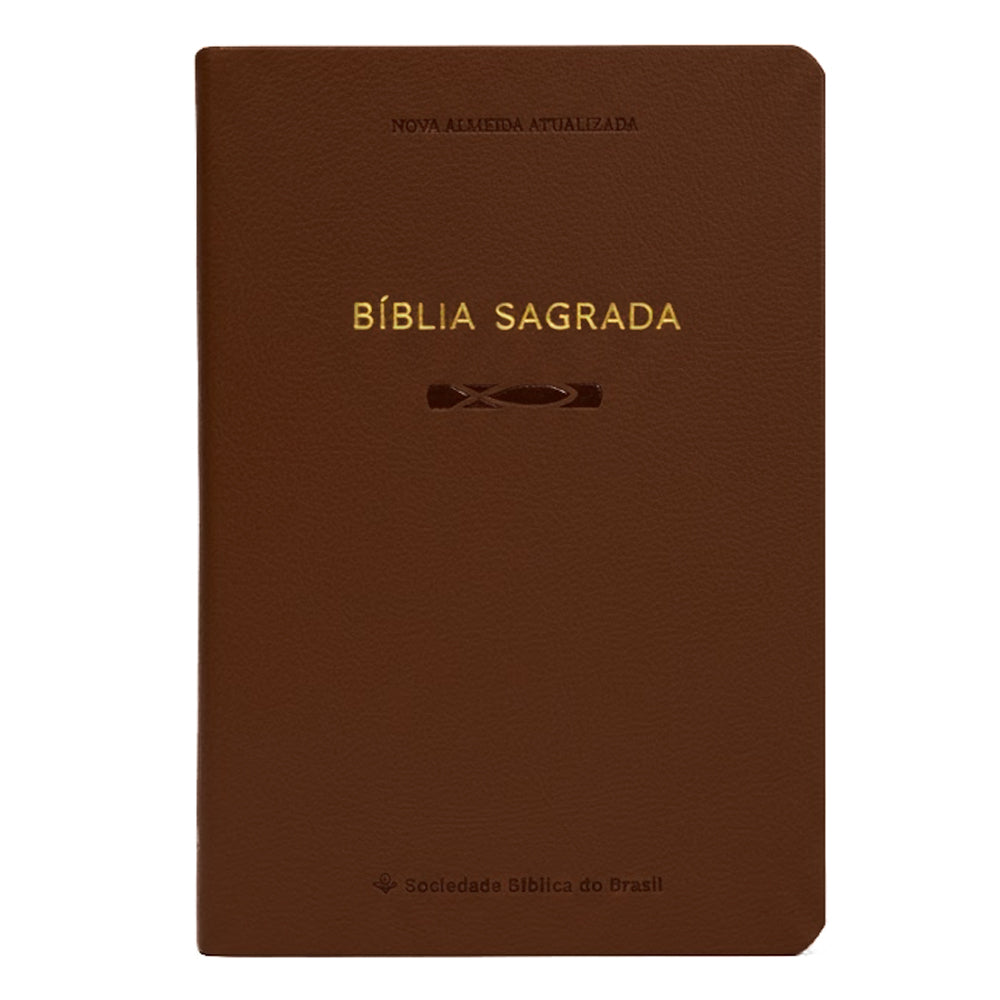 Bíblia Sagrada Slim | NAA | Marrom | Editora SBB
