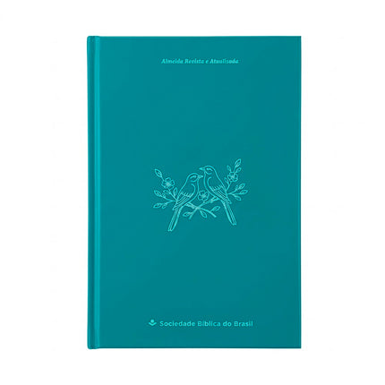 Bíblia Sagrada Pássaros | ARA | Capa Dura Azul Claro