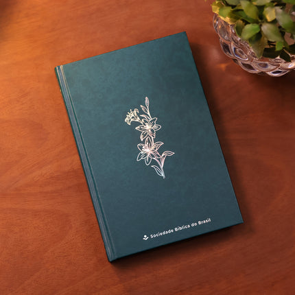 Bíblia Sagrada Mare | ARA | Lírios | Capa Dura Verde