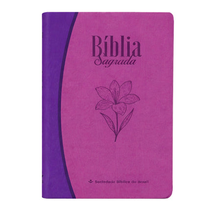 Bíblia Sagrada | NTLH | Letra Grande | Legno Duo Roxo e Lilás
