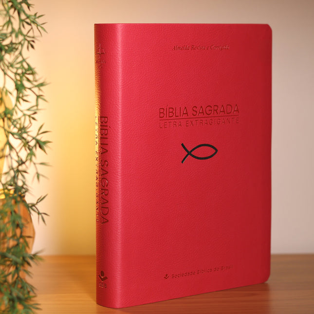 Bíblia Sagrada | ARC | Letra Extragigante | Com Índice | Capa Pink
