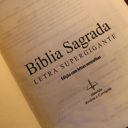 Bíblia Sagrada | ARC | Letra Supergigante |  Capa Preta