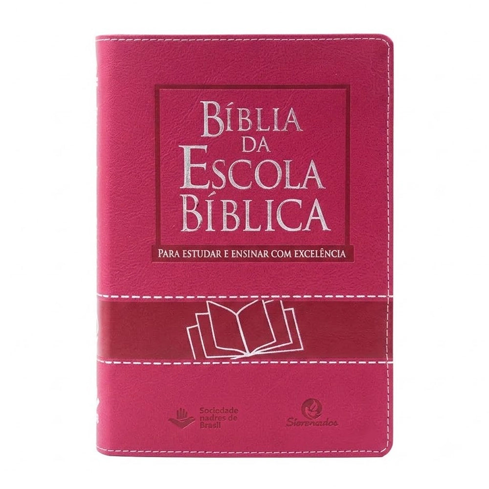 Bíblia da Escola Bíblica | NAA | Letra Normal |  Capa Pink