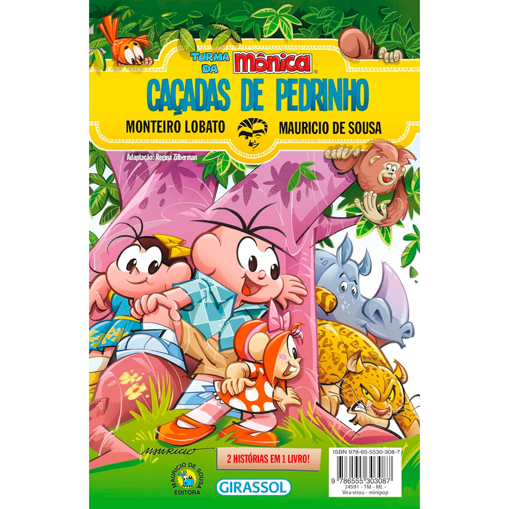 O Sítio do Pica-Pau Amarelo e Caçadas de Pedrinho | 2 Histórias em 1 Livro | Vira - Virou