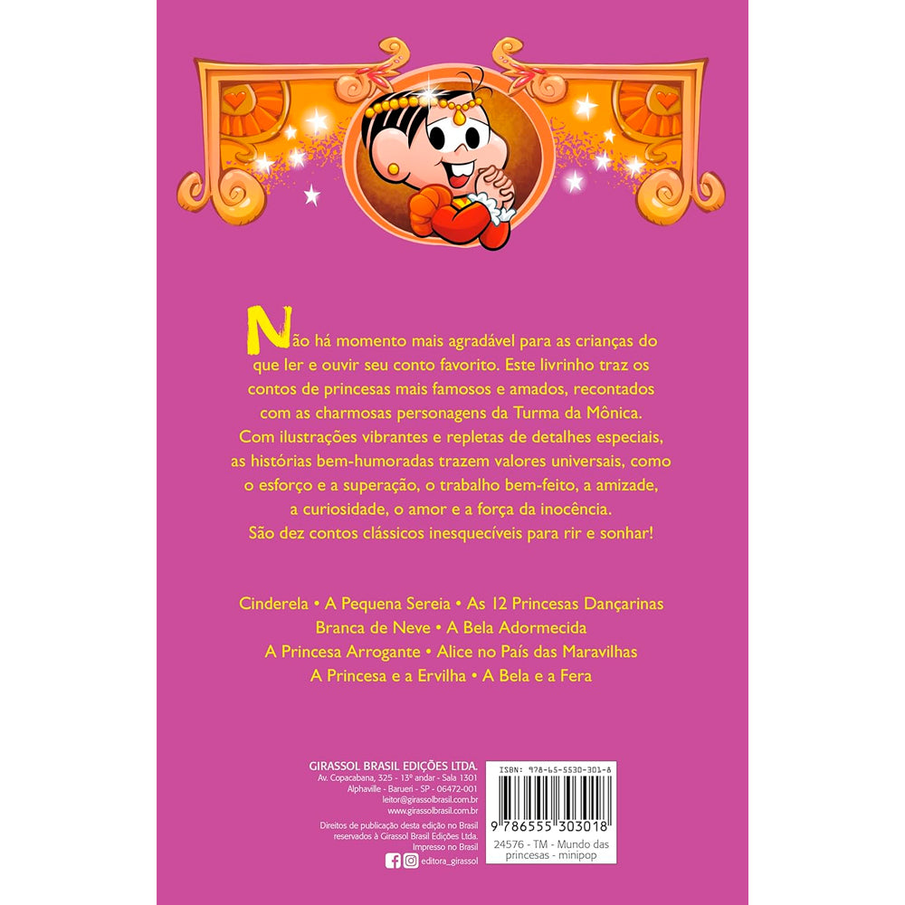Turma da Mônica | Mundo das Princesas | Capa Lilás