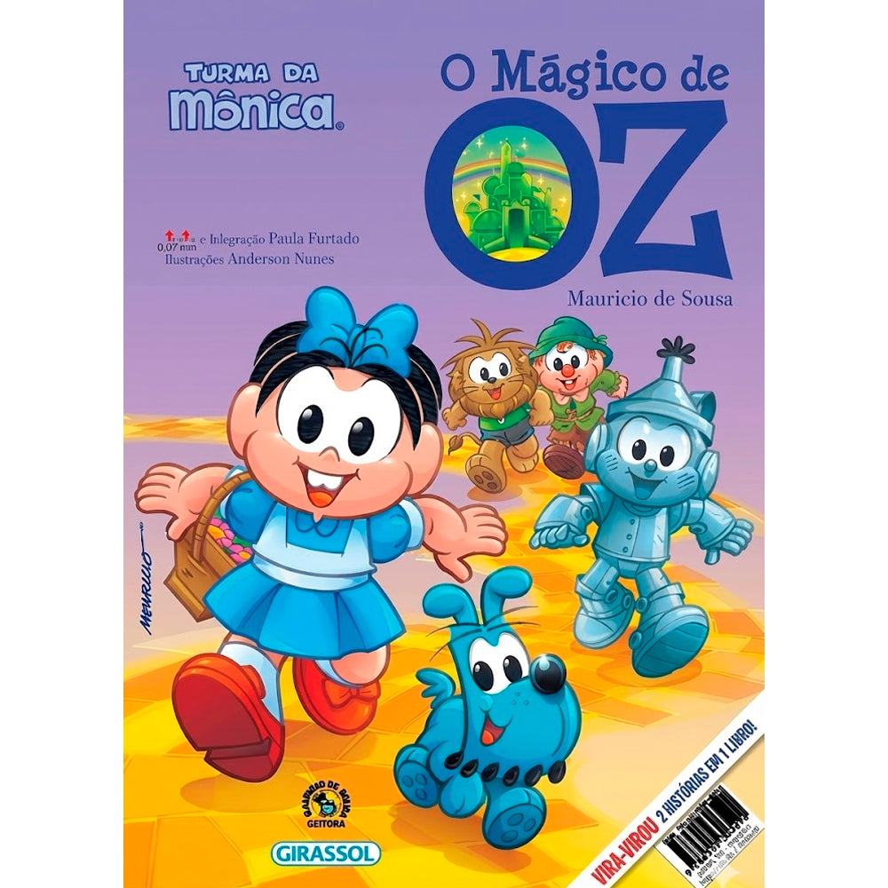O Mágico de Oz e Pinóquio | 2 Histórias em 1 Livro | Vira - Virou