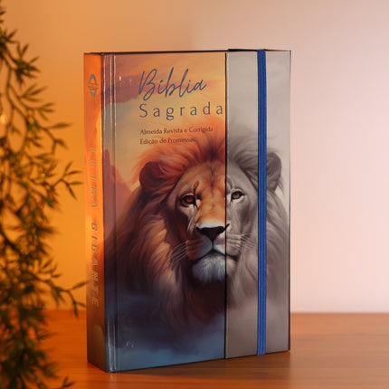 Bíblia Sagrada Cloud Lion | ARC | Harpa Pentecostal | Letra Gigante| Capa Dura Panorâmica