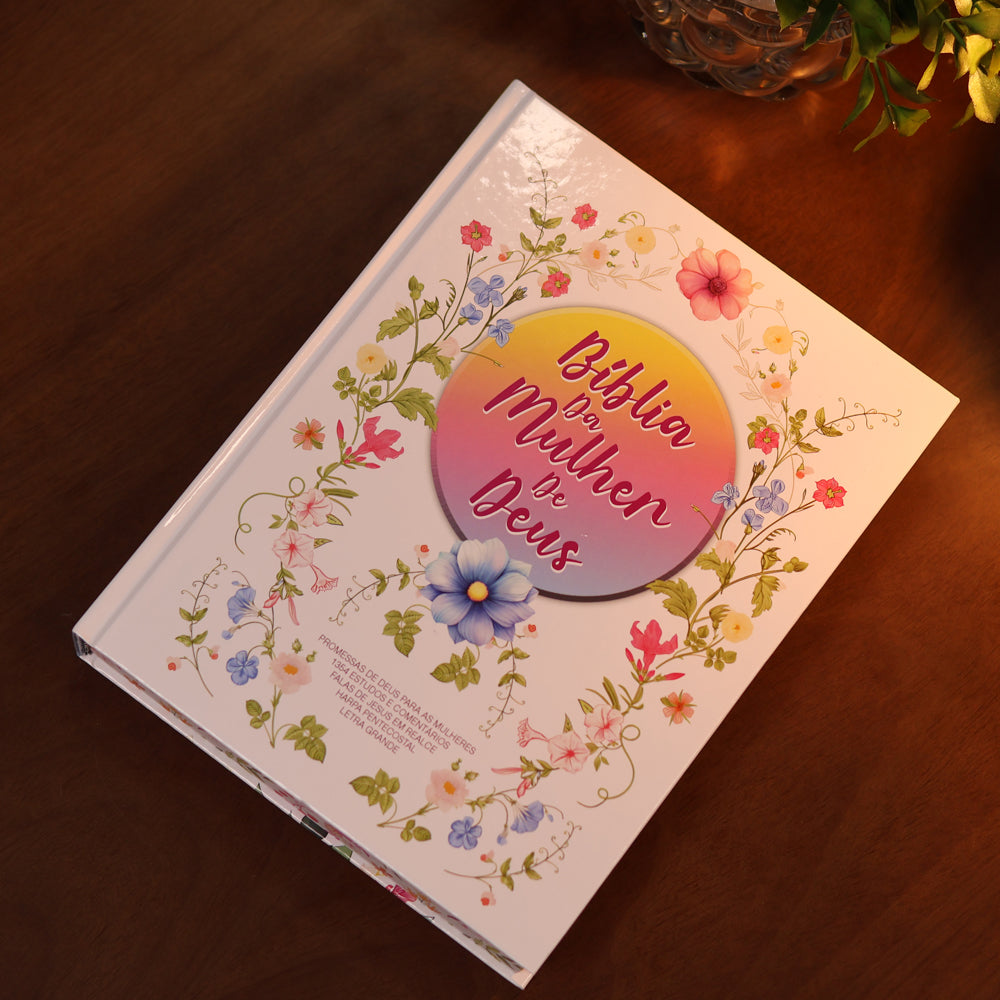 Bíblia da Mulher de Deus | ARC | Harpa Pentecostal | Letra Grande | Capa Dura Leoa