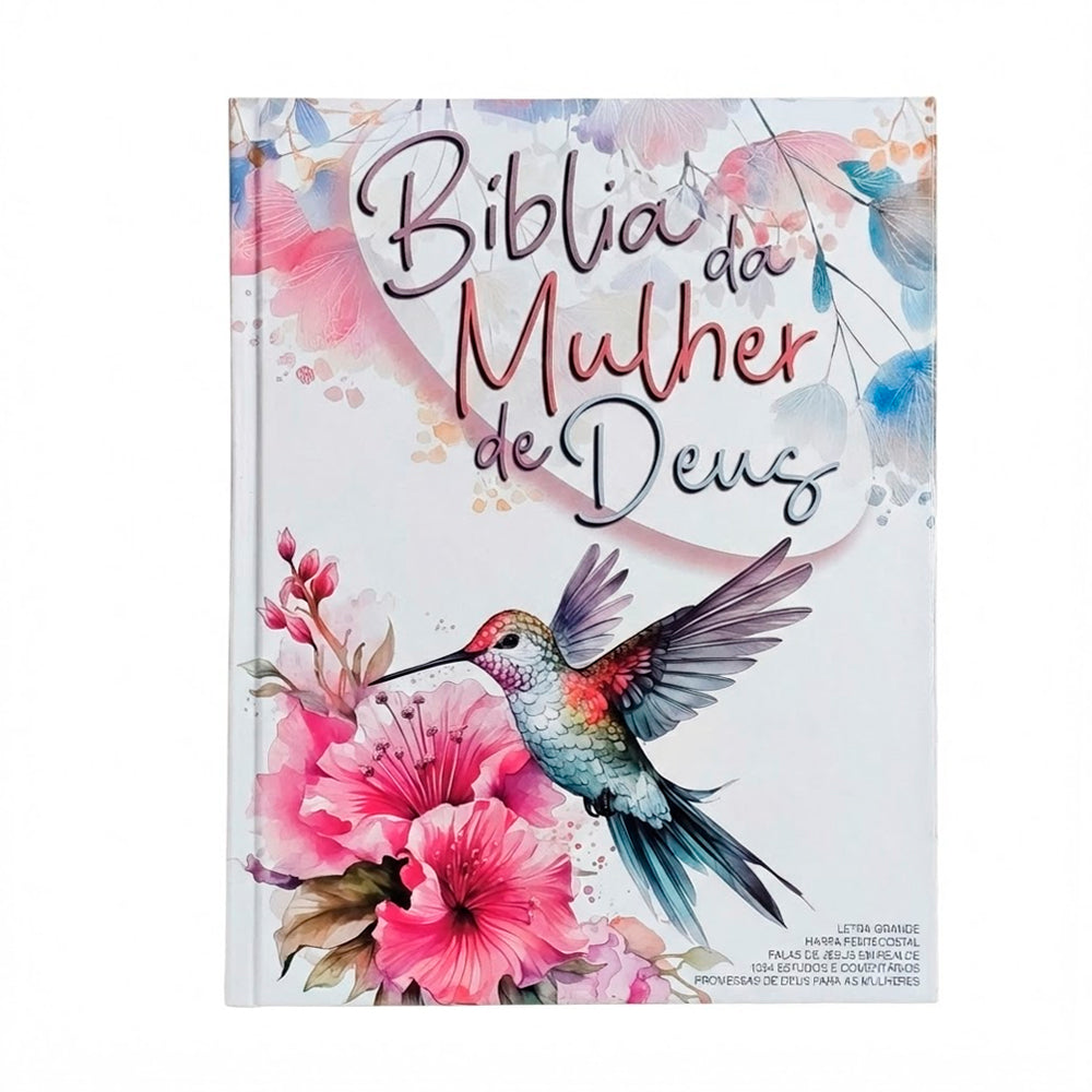 Bíblia da Mulher de Deus | ARC | Harpa Pentecostal | Letra Grande | Capa Dura Beijaflor