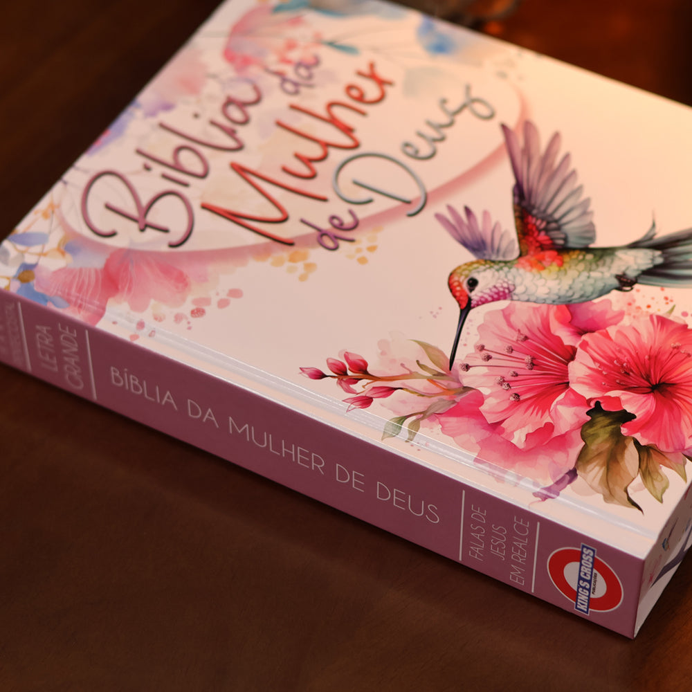 Bíblia da Mulher de Deus | ARC | Harpa Pentecostal | Letra Grande | Capa Dura Beijaflor