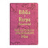 Bíblia e Harpa | ARC | Letra Hipergigante Plus | Edição de Promessas | Capa Folhas Pink | Com Índice
